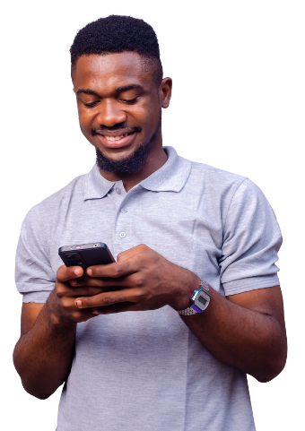 Vitrine de produtos em um celular